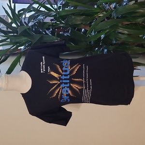 At The Moment Gratitude Short Sleeve Black Shirt